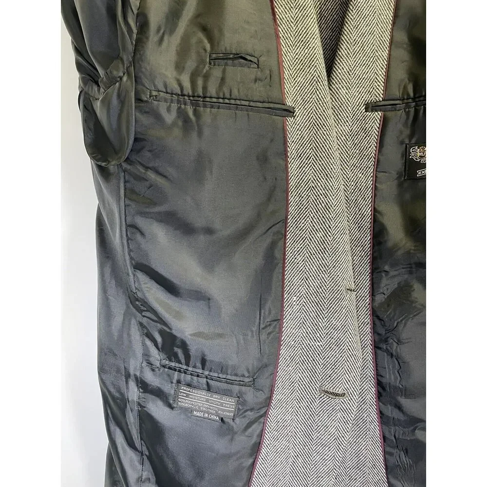 Chadmore Sport Coat Blazer Mens‎ 40R Tweed Multicolor Wool Blend Vintage Grey
